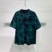 2025 Summer New Fashion Tie-dye Gradual Change Short-sleeved T-shirt Men's Fashion Letter Printing Loose Versatile Top_viptrois.com