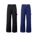 16 Oz Pearl Canvas Cotton Three-pin High Color Fastness Heavy Legal Blue Trousers Triangle Casual Trousers_viptrois.com