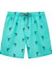 Loose Surf Printed Plus Size Men's Four-Quarter Beach Shorts With Inner Lining_viptrois.com