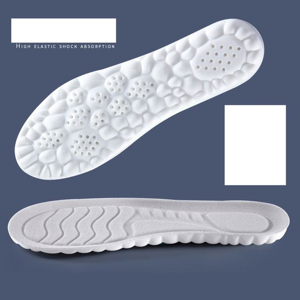 4d Poop Feeling Insole Men's And Women's Super Soft Elastic Latex Long Standing Arch Support Sports Shock Absorption Sweat Absorption Deodorant Milita_viptrois.com