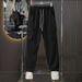 Men's Streetwear Cargo Pants - High-Street Oversized Workwear Trousers With Multi-Pockets & Drawstring Waist_viptrois.com