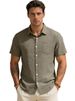 2026 Men's Loose Solid Color Sleeveless Collar Short Sleeve Pockets Cardigan Shirt Casual Shirt For Men_viptrois.com