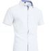 Men's Linen-Blend Short Sleeve Shirt, Casual Button-Down Shirt With Chest Pocket, Relaxed Fit For Summer_viptrois.com