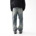 Men's Clothin Washed Retro Straight Leg Jeans Autumn High Street Loose Trousers Wide Leg Vintage Washed Denim Pants For Cleanfit Style_viptrois.com