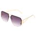 SKY CAPTAIN - Retro Aviator Sunglasses (Half-Frame Square Lenses, Versatile Fashion Shades, Hot Seller)_viptrois.com