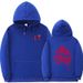 Loom Ribbed Hem Fashion Printed Loose Hoodie Unisex Casual Sports Sweatshirt_viptrois.com