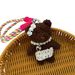 Bag Charms Cute Ugly Girl Teddy Bear Plush Bag Pendant Bag Pendant Keychain_viptrois.com