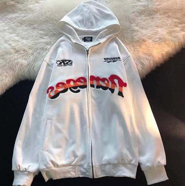2022 New Hoodie Printed Sweatshirt Trendy Couple Casual Jacket_viptrois.com