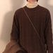 Couple Fried Dough Twists Sweater Men's Winter Thickened Men's Long Sleeve Knitwear Round Neck_viptrois.com