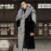 Men's Faux Mink Fur Coat – Oversized Long Jacket With Notch Lapel, Streetwear Winter Coat (9 Sizes, Black, Relaxed Fit)_viptrois.com