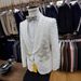 Voghion Men's 3-Piece Slim Fit Suit Set - Formal & Casual Blazer+Pants+Vest, Lightweight Acetate Fabric For Wedding, Office, Banquet (White, XS-XXXL)_viptrois.com
