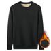 Men's Clothing Lambskin Winter Plush Thick Round Neck Sweatshirt Autumn And Winter Warm Thick Bottoming Shirt Inner Wear Men's Clothing_viptrois.com