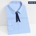 Men's Clothing Bamboo Fiber Stretch Blouse – Wrinkle-Resistant Office Shirt With Striped Design (Long/Short Sleeve,Eco-Friendly & Breathable)_viptrois.com