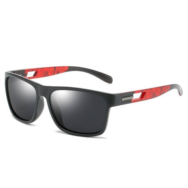 Square Polarized Sunglasses For Men Women, Fishing Running Driving Red Sun Glasses_viptrois.com