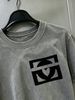 100% Cotton Washed Vintage Men's 3-Pack T-shirts Heart In Geometric Frame Monogram Print Crew Neck Short Sleeve Casual Tops In Gray Brown Light Gray_viptrois.com