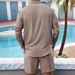 Men's Clothing New Chinese Style Henry Stand Up Collar Open Tube Sports Breathable Casual Men's Suit_viptrois.com