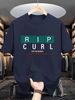 Men's Premium Comfort T-Shirt - Breathable Polyester, Relaxed Fit Streetwear (White/Navy/Black/Red/Khaki, S-XXL)_viptrois.com