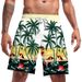 Men’s Clothing Summer New Beach Coconut Palm Creative 3D Digital Printing Beach Pants Men_viptrois.com
