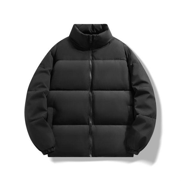 Simple Solid Color High Quality Small Oxford Thermal Stand-up Collar Cotton Clothes_viptrois.com