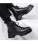 25Zipper Martin Boots Men's Spring And Autumn High-top British Retro Men's Ankle Boots_viptrois.com