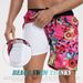 Summer New Style Men's Short Pants, Fashionable Beach Pants For Vacation, Men's Large Size, Four-cornered, Made Of Milk Silk With Lining Inside_viptrois.com