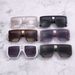 Men's Sunglasses Fashion Large Frame Personality Sunglasses For Women Jelly Color Square Double Beam Anti Ultraviolet Sunglasses New_viptrois.com
