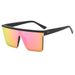 New Square Unisex High-End Sunglasses Trendy One-Piece Polarized Sun Protection Glasses_viptrois.com