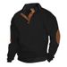 Hot-selling Autumn And Winter Men's Outdoor Casual Stand-up Collar Long-sleeved Jacquard Knitted Pullover Sweater_viptrois.com