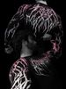 Breathedivinity Men's Long Sleeve Bodysuit T2517 High Neck Printed Quick Drying Fitness Sports Top_viptrois.com