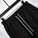 Men's Casual Jogger Pants With Drawstring Waist, Side Pockets & Embroidery Detail - Soft & Comfortable Polyester Trousers For Everyday Wear_viptrois.com