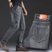 Men's Premium Straight Fit Jeans - Relaxed Comfort Stretch Denim Pants For All Seasons (Smoke Grey, Multiple Sizes)_viptrois.com