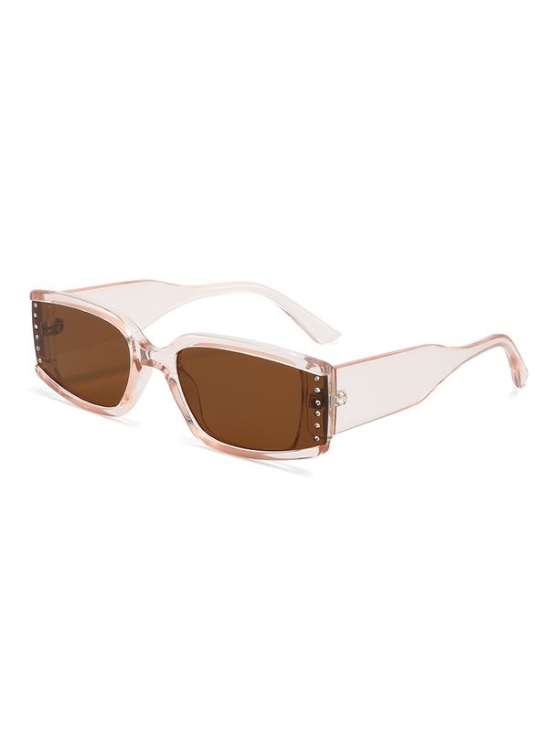 New Square Narrow Frame Inlaid Rhinestones Ladies Fashion Sunglasses Multi Color Luxury Rhinestone Sunglasses T1395_viptrois.com
