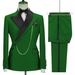 Men's Clothing Black Business Casual Suit Groom Best Suit Two Piece Suit_viptrois.com