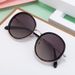 New Fashion Round Frame Polarized Sunglasses Women's Personality Street Shooting Sunscreen Sunglasses Women's_viptrois.com