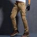 Premium Products Premium Products Men's Slim Fit Camouflage Oversized Workwear Pants, Men's Trendy Multi Bag Loose Pants_viptrois.com