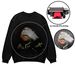 Camisetas Gráficas Unisex MJ Negras 100% Algodón Casual Cuello Redondo Micro Elasticidad Tecnología Estampado En_viptrois.com