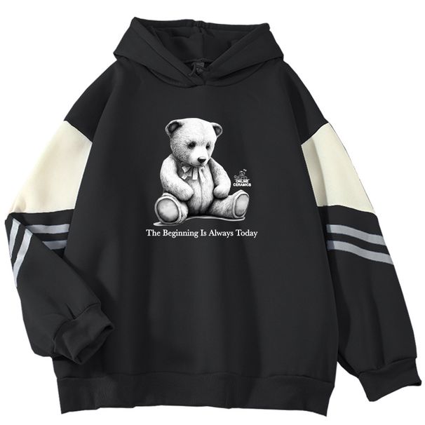 Color Block High-End The Beginning Is Always Today Cool Internet Celebrity Long Sleeve Sweatshirt_viptrois.com