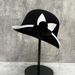 Hepburn style woolen bucket hat for women autumn and winter French retro elegant camellia pot hat with contrasting color edge all match hat_viptrois.com