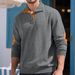 Cross-Border European And American Men's Jacquard Embroidery Henry Autumn Winter Loose Casual Sports Stand Collar_viptrois.com