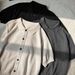 Men's Old Money Style Button Down Knit T-Shirt Trendy Brand Solid Color Casual Short Sleeve Summer Simple Collared Top_viptrois.com