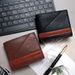 Wallet Card Cases Men's Short Wallet Retro Wallet Money Clip Hinge Tri Fold Bag Coin Bag Card Holder_viptrois.com