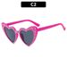 2024 Internet celebrity hot selling itemsNew personalized diamond studded love blinding sunglasses, multi-color peach heart sunglasses style_viptrois.com