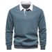 Pure 2024 New Autumn Long Sleeve Polo Collar Trendy European Size Export Men's Sweatshirt High Quality Casual Versatile Men_viptrois.com
