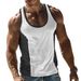 2025 Solid Color Vest Men's T-Shirt Top_viptrois.com