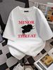 Minor Threat Black Sheep Out Of Step White T-Shirt Comfortable Graphic Unisex Streetwear Fashion Slightly Designer Clothes Top For Everyday Wear_viptrois.com