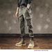 Men's Slim Fit Cargo Pants Tactical Military Green Sporty Casual Tapered Leg Long Pants For Spring Autumn_viptrois.com