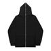 Men's Clothing Hoodie Jacket Sweatshirt Casual Long Zipper Solid Color Hoodie Sweatshirt_viptrois.com