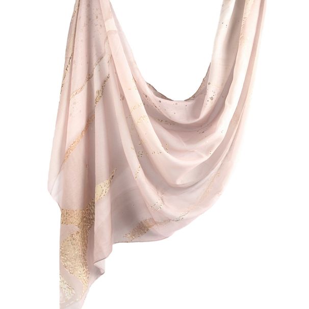 Muslim headscarf Watercolor Series Satin Polyester Cotton Cape Printed Scarf Ethnic Headscarf Women's Scarf 180cm*80cm_viptrois.com