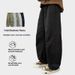 Unisex Distressed Straight-Leg Pants With Rivet Details - Oversized Streetwear Cargo Pants For Men & Women (Charcoal, Stone, Khaki, Black)_viptrois.com