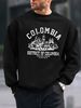 Men's Loose Casual And Fashionable Colombian Architectural Pattern Printed Round Neck Long Sleeved Pullover Hoodie For Autumn And Winter_viptrois.com
